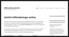 Desktop Screenshot of bilforsakringjamfor.se