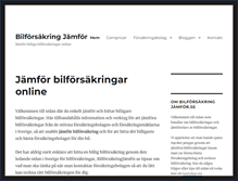 Tablet Screenshot of bilforsakringjamfor.se